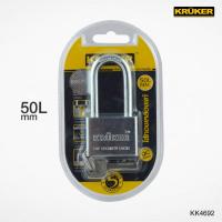 ราคา KRUKER กุญแจลูกปืนโครมเงา 50L mm.(คอยาว) แถมฟรีลูกกุญแจ 4ดอก (24131883721)
