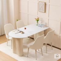 ราคา จิปาถะหินอ่อนโต๊ะรับประทานอาหาร6ที่นั่งโต๊ะรับประทานอาหารโต๊ะรับประทานอาหาร4/6 kerusi ชุดโต๊ะรับประทานอาหาร (28290121298)