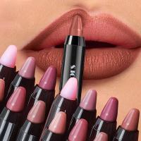 ราคา ลิปสติกติดทนนาน Crayon Pigments-Matte Velvet Lip Liner Pencil-Waterproof Non-Stick Cup Nude Pink ลิปสติกปากกา (29375274284)