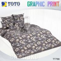 ราคา TOTO ชุดผ้าปูที่นอน 3.5ฟุต 5ฟุต 6ฟุต ลายกราฟฟิก Graphic TT786 สีเทา ลิขสิทธิ์แท้ #โตโต้ กราฟฟิก (27779100828)