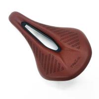 ราคา New bicycle seat MTB Road Bike Saddles PU Retro Brown Ultralight Breathable Comfortable Seat Cushion Bike Racing Saddle (18085329927)