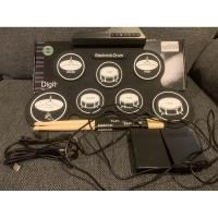 ราคา Electronic Drum Pad กลองไฟฟ้า กลองชุด 7 ชิ้น แถม ไม้กลอง 1 คู่ + กระเดื่อง (16496663145)