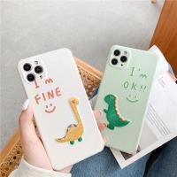 ราคา เคสไอโฟน เคสซิลิโคน 11 promax iPhone case for iPhone X XS MAX XR 7+ 8PLUS ไดโนเสาร์ปักเขียว/ไดโนเสาร์ปักเหลือง (8553150630)