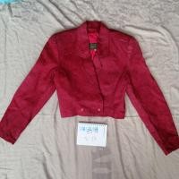 ราคา เสื้อแจ็กเก็ตหนัง มือสอง jacket หนัง มือสอง vintage สีแดง (18259396217)