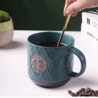 ราคา ◆ถ้วยกาแฟสีเขียวนกยูง ถ้วยกาแฟ Starbucks (18795255841)