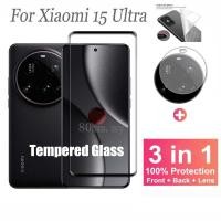 ราคา ล์มกันรอย 3 in 1 Xiaomi 15 Ultra ฟิล์ม กระจกนิรภัยสำหรับ Xiaomi 15 14 13 12 12S Ultra Pro Lite 12S 12X Mi 11 10 Pro Ultra ฟิล์มกันรอยกล้องด้านหลัง (27328152435)