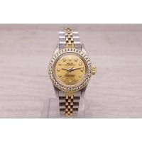 ราคา Rolex Oyster Perpetual Ladies 26mm Watch Custom Diamond Bezel Dial Vintage 1989 (42655874655)