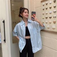 ราคา เสื้อเชิ้ตแขนสั้นผู้หญิง เสื้อเชิ้ตแขนสั้นผู้หญิง oversize เสื้อเชิ้ตแขนสั้นผู้หญิงกระเป๋าหน้า Shirt เชิ้ตรุ่นยอดฮิต เชิ (6085787928)
