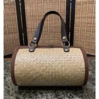 ราคา (พร้อมสายสะพายครอสบอดี้ถอดได้) กระเป๋าสานกระจูด ทรงกระบอก เก๋ไม่เหมือนใคร (14362723235)