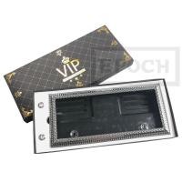 ราคา แผ่นป้ายทะเบียน กรอบป้ายทะเบียน VIP พร้อมหัวน็อตเพชร สามารถใส่กับป้ายทะเบียนเดิมได้เลย 1 กล่อง 1 ชิ้น สวยงาม งานดี (29854870488)