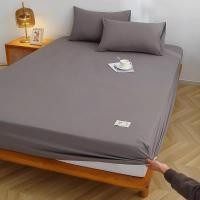 ราคา ผ้าปูที่นอน 4/5/6/7ฟุต สีลูกกวาด ผ้ารองกันเปื้อนที่นอน ผ้าคลุมเตียง (22832740996)