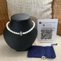 ราคา New‼️ Tory Burch Pearl Choker สร้อยคอมุกน้ำจืดเเท้ (42950337412)