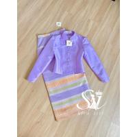 ราคา Sira Siri ชุดไทยจิตรลดาสีม่วง ชุดผ้าไหม เสื้อผ้าไหมอิตาลี ทรงจิตรลดา ผ้าถุงสำเร็จรูปทอลาย งานตัดเย็บละเอียด อัดซับผ้ากาว (51800633447)