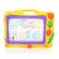 ราคา กระดานวาดภาพ ระบายสี แม่เหล็ก เขียนลบได้ 4 สี มีตัวปั๊ม Colour Magnetic Drawing Board [KZ] (1249463974)