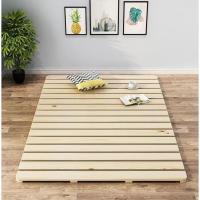 ราคา ที่นอนไม้สนแข็งแบบพับได้ โครงเตียงไม้ทาทามิเดี่ยว ไม้เนื้อแข็ง แผ่นไม้ระแนง แผ่นรองเตียง แผ่นรองเตียงไม้จริง (27019448228)