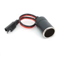 ราคา 12v 24V รถหญิงไฟแช็ก power Socket to SAE 2 Pin Quick Release Disconnect Connector ปลั๊ก 14AWG 20A สาย thh1 (27469452311)