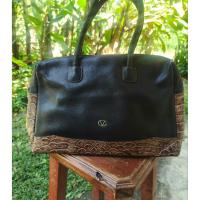 ราคา กระเป๋าหนังแท้งานแบรนด์ GIOVANNI VALENTINOวินเทจมือสอง (41072616929)