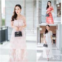 ราคา เสื้อผ้างานป้าย : เดรสลูกไม้งานปัก หรูหรา. สวยหวานๆๆ คัตติ้งสวยหรูดูแพง มี5สี (1510508509)