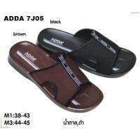 ราคา รองเท้าแตะแบบสวมผู้ชาย, รองเท้า adda ผู้ชายAD 7J05 สีดำ สีน้ำตาล (L28) (6362628461)