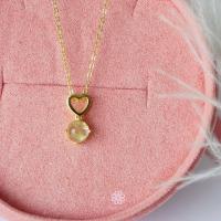 ราคา Rosen'marry/สร้อยคอพร้อมจี้พลอยไหมทองแท้ ตัวเรือนเงินแท้ชุบทอง RN038 พลอยแท้เสริมดวง ของขวัญ (22137750177)