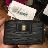 ราคา Ted Baker BLUEB Bow detail leather card holder (New) (5640792602)