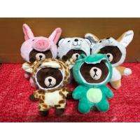 ราคา ตุ๊กตาหมีบราวน์ใส่ชุดสัตว์ (ชุด 5 ตัว) (689431475)