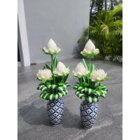 ราคา แจกันดอกบัว ดอกบัวหิ้งพระ ดอกบัวบูชา แจกันสวยงาม มีหลายแบบ (4986283176)