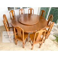 ราคา ส่งฟรี! ชุดโต๊ะอาหารไม้สักทอง 4-6-8-10 ที่นั่ง(เลือกแบบเก้าอี้และติดจานหมุนได้) (21832478023)