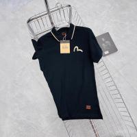 ราคา ใหม่ evisu 2025 ฤดูร้อนสไตล์ใหม่ Street Wear Men Letter แขนสั้น Casual POLO (45802945477)