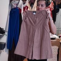 ราคา กางเกงทรง5ส่วนขาบานไซร์s (2190014854)