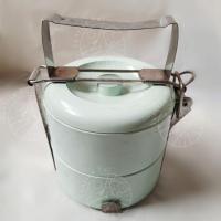 ราคา ปิ่นโตจิ๋วเมลามิน 2 ชั้น สีเขียวพาสเทล (47351957406)