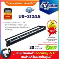ราคา LINK US-3124A แผงกระจายสายแลน CAT 6+ PATCH PANEL 24 PORT (1U) w/management, Dust Cover, Labeling By Vnix Group (23530553276)