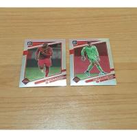 ราคา การ์ดนักฟุตบอลทีมชาติเบลเยี่ยม 2 ใบ รุ่น Panini Optic Donruss 2021-22 (14951495211)