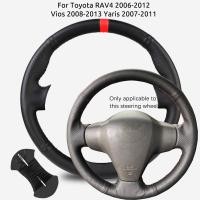 ราคา Custom Fit หนังไมโครไฟเบอร์พวงมาลัยรถสําหรับ Toyota RAV4 2006-2012 Vios 2008-2013 Yaris 2007-2011 Non-Slip รถพวงมาลัย Protector (42727145180)