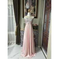 ราคา ชุดราตรีอกปักเพชร(ไซส์ S)สีชมพู #มือสอง# (28616171741)