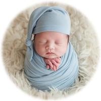 ราคา ศูนย์ ทารกแรกเกิดการถ่ายภาพห่อกับหมวกเด็กภาพชุดสาวยืดผ้าห่มเด็กทารกอุปกรณ์ประกอบฉากสําหรับทารกถ่ายภาพ (45502687685)