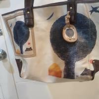 ราคา sonovi แบรนด์แท้ กระเป๋าหนังสะพายข้าง ลายกราฟฟิก (8216403196)