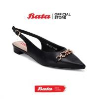 ราคา Bata บาจา รองเท้าส้นแบน รองเท้ารัดส้น รองเท้าหัวแหลมเปิดส้น รองเท้าแฟลตรัดส้น สำหรับผู้หญิง รุ่น Zelena สีดำ 5616189 (20137423068)