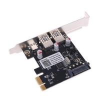 ราคา AKAfolღ PCIE PCI Express to USB 3.1 Type-C 2 Port USB 3.0 Type-A Riser Expansion Card Nxs2 (13234820153)