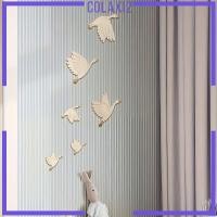 ราคา [Colaxi2] 6 ชิ้นไม้นกผนังศิลปะแขวนผนังเครื่องประดับศิลปะพื้นบ้านนกบินบ้าน (48602416340)