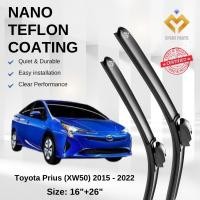 ราคา Toyota Prius XW30/XW50 Premium Japan Tech ใบปัดน้ําฝนรถยนต์ 16+26 Streak-Free ทนทาน ติดตั้งง่าย + (44122832163)