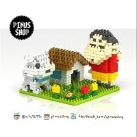 ราคา Lego nano blocks LOZ Crayon Shin-chan : Nohara Shinnosuke & Shiro ตัวต่อ เลโก้นาโน บล็อค ชินจังจอมแก่น : ชินจัง & ชิโร่ (862641978)