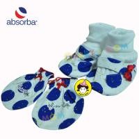 ราคา ❤️ใช้โค๊ด NEWAUGU รับส่วนลด 100 บ. Absorbaถุงมือถุงเท้าลายจุดน้ำเงิน (515991724)