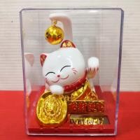 ราคา แมวกวัก โซล่าเซล คละลาย แมวนำโชค แมวญี่ปุ่น แมวมงคล กระดิ่ง เรียกทรัพย์ นำโชคลาภเงินทอง สูง 4 / 5 นิ้ว (23948086532)