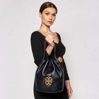 ราคา แท้% Tory Burch Miller leather bucket bag สีดำ (outlet shop) (25400739056)