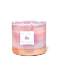 ราคา TEA ROSE 3-Wick Candle bath&body works (used once) (7196928436)