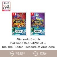 ราคา Nintendo Switch Pokemon Scarlet/Violet + DLC The Hidden Treasure of Area Zero แผ่นเกม นินเท็นโด สวิตช์ (29268048951)
