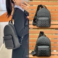 ราคา COACH COACH/กระเป๋าผู้ชายสไตล์ใหม่ CHARTER กระเป๋าเป้สะพายหลังกระเป๋าสะพายกระเป๋าหน้าอกตะวันตกกระเป๋าสะพายหนังแท้กระเป๋าสะพายกระเป๋า Messenger CP162/CP126/CP116 (49502837075)