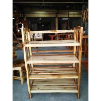 ราคา ชั้นวางรองเท้าไม้สักเเท้ ขนาด 4 ชั้น (1823059975)