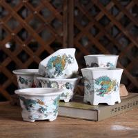 ราคา กระถางบอนไซ ดินเผาลายมังกร น่าสะสมมากๆ (21775047949)